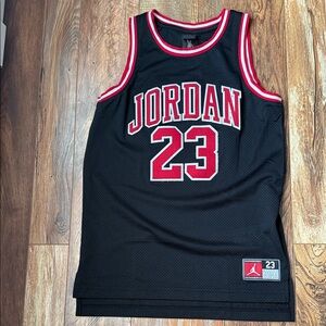Jordan Black and Red 23 Jersey